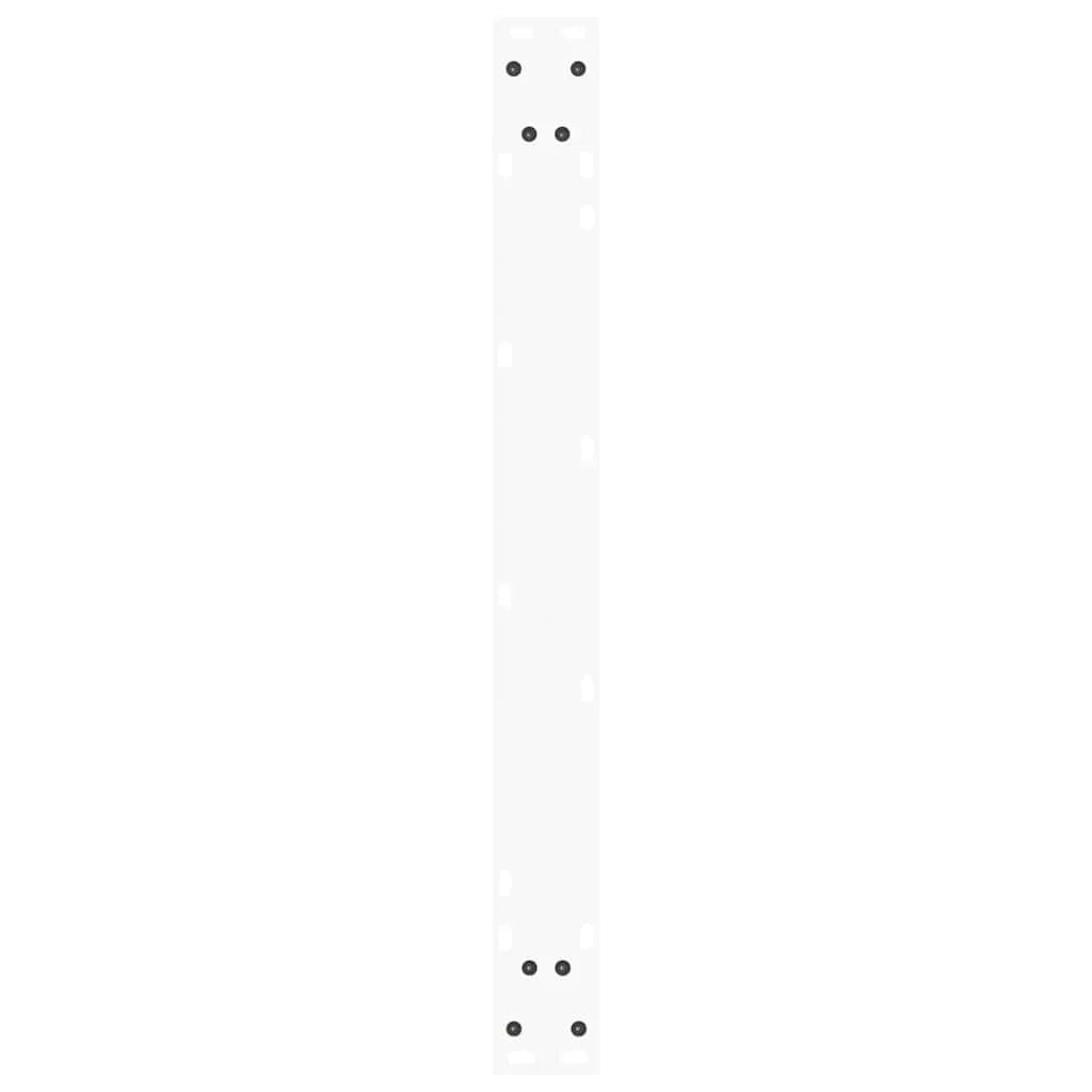 Set di 3 gambe regolabili per tavolo da pranzo a forma di V 90 x 73 cm estetica moderna finitura in acciaio bianco 02_0056955