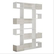 Libreria in legno "Niho" 120 x 27 x 171 cm - Bianco