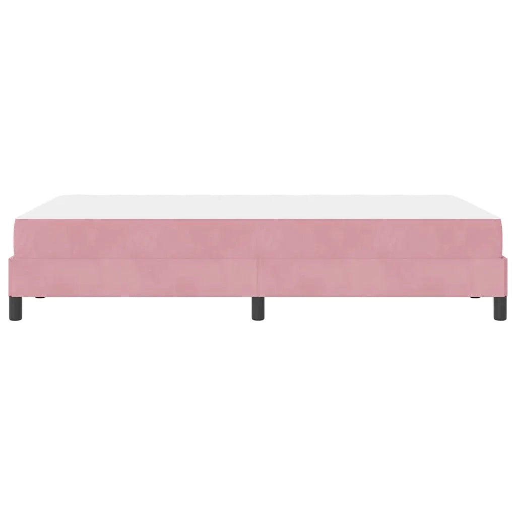 Letto a molle con materasso Rosa 120 x 200 cm Tessuto 3398688