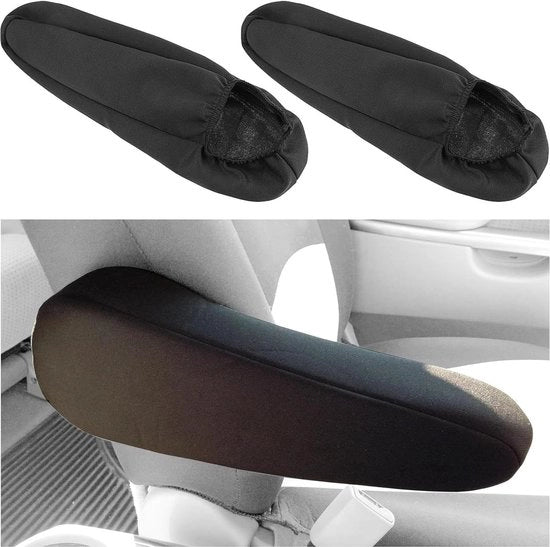 Supporti di finestrino per auto - set da 2 pezzi neri - rivestimento morbido e elastico - accessori di interni di auto.