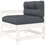Sedia da Giardino con Cuscini in Legno Massello di Pino CFW5703628