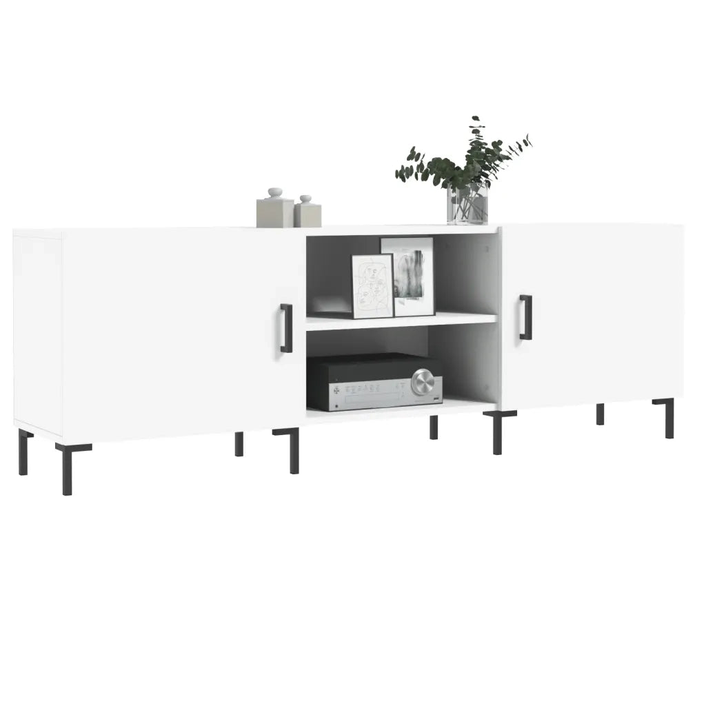 Mobile Porta TV Bianco 150x30x50 cm in Legno Multistrato 829100