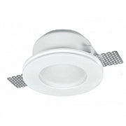 Trade Shop - Portafaretto Gesso Incasso A Scomparsa Supporto Faretto Tondo Con Vetrino Gs-15 -