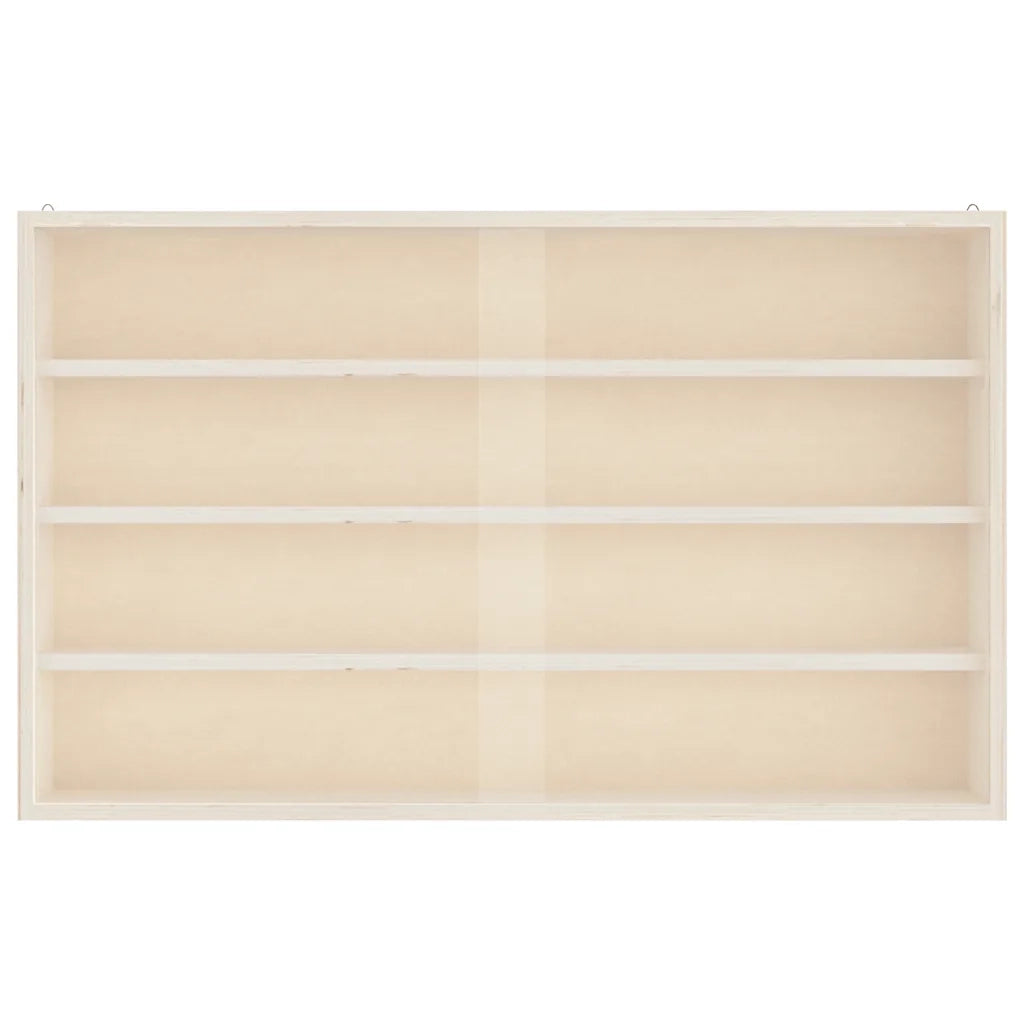 vidaXL Teca da Collezione in Legno con Porte 60x8,5x37 cm