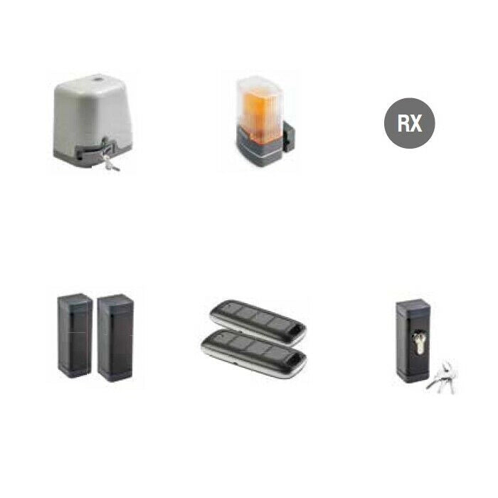 KIT AUTOMAZIONE PER CANCELLI SCORREVOLI GIBIDI KIT MINNOW K170/BFSLT AUTOMATISMI