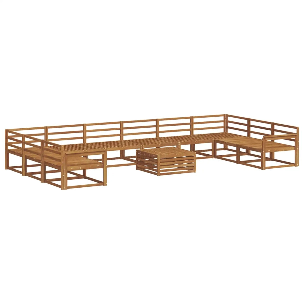 Set di divani da esterno 11 pcs Naturale 3368262