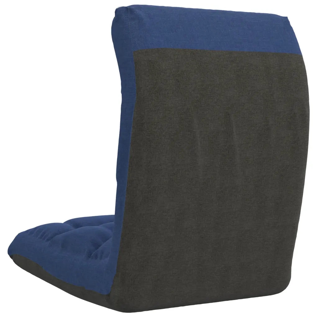Sedia a Sdraio da Terra Pieghevole Blu in Tessuto CFW6599800