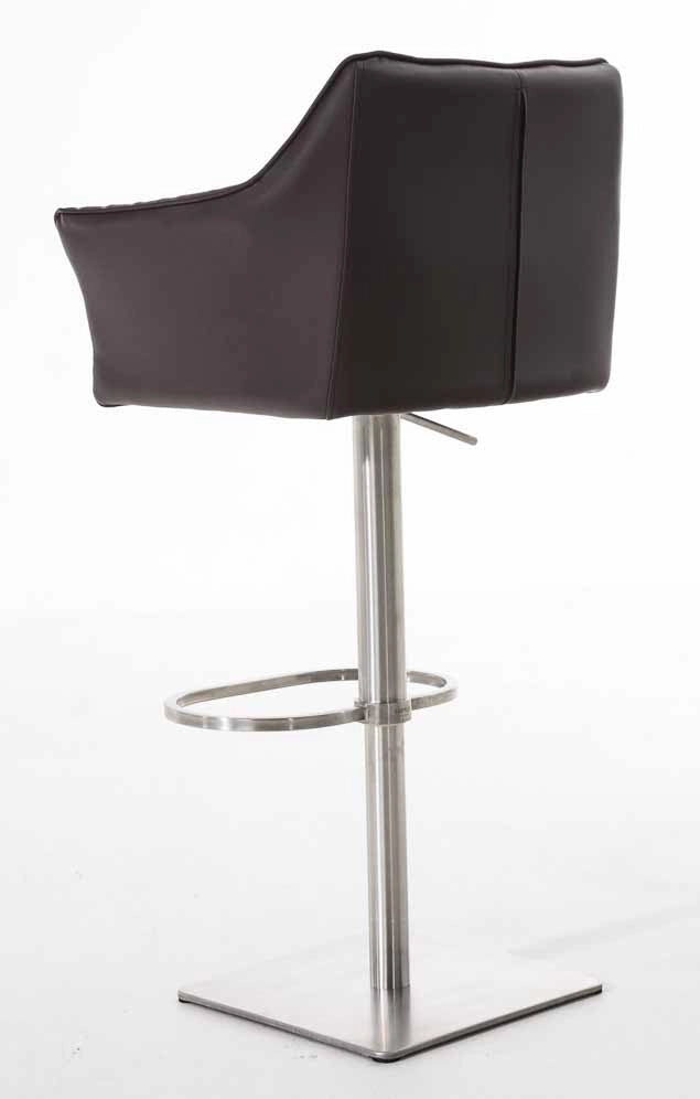Set 2 sgabelli bar Damaso ecopelle acciaio inox 6