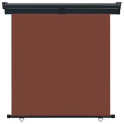 Tendalino Laterale per Balcone-Tenda da Sole Laterale per Patio 165x250 cm Marrone