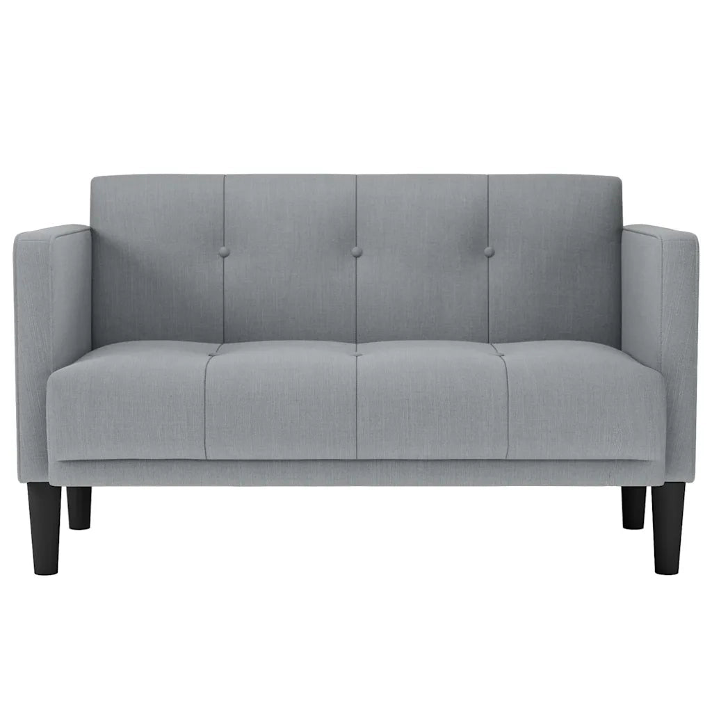 Divano | Divano da soggiorno | Sofa Divanetto Grigio Chiaro 111 cm in Tessuto