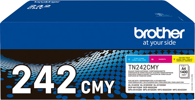 Brother TN-242CMY cartuccia toner 1 pz Originale Ciano, Magenta, Giallo