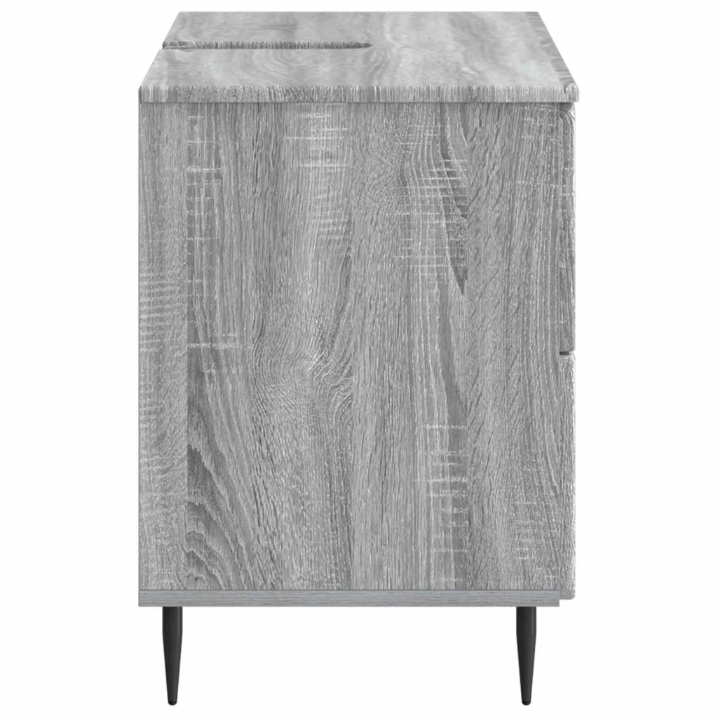 Armadio per Lavabo da Bagno ZWOLLE Sonoma grigio 896361