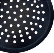 Piatto perforato in acciaio blu - foro 10 mm - 32 cm