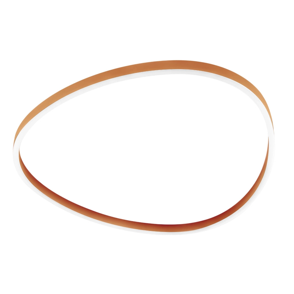 Ecaris P/G Plafoniera a Soffitto LED 72W Biemissione Dimmerabile CCT Switch 3000K/4000K in Alluminio Arancio Bruciato - Gealuce