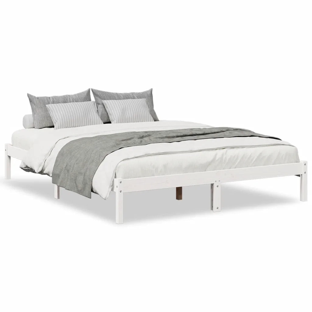 Letto Extra Lungo senza Materasso 160x210 cm in Legno di Pino