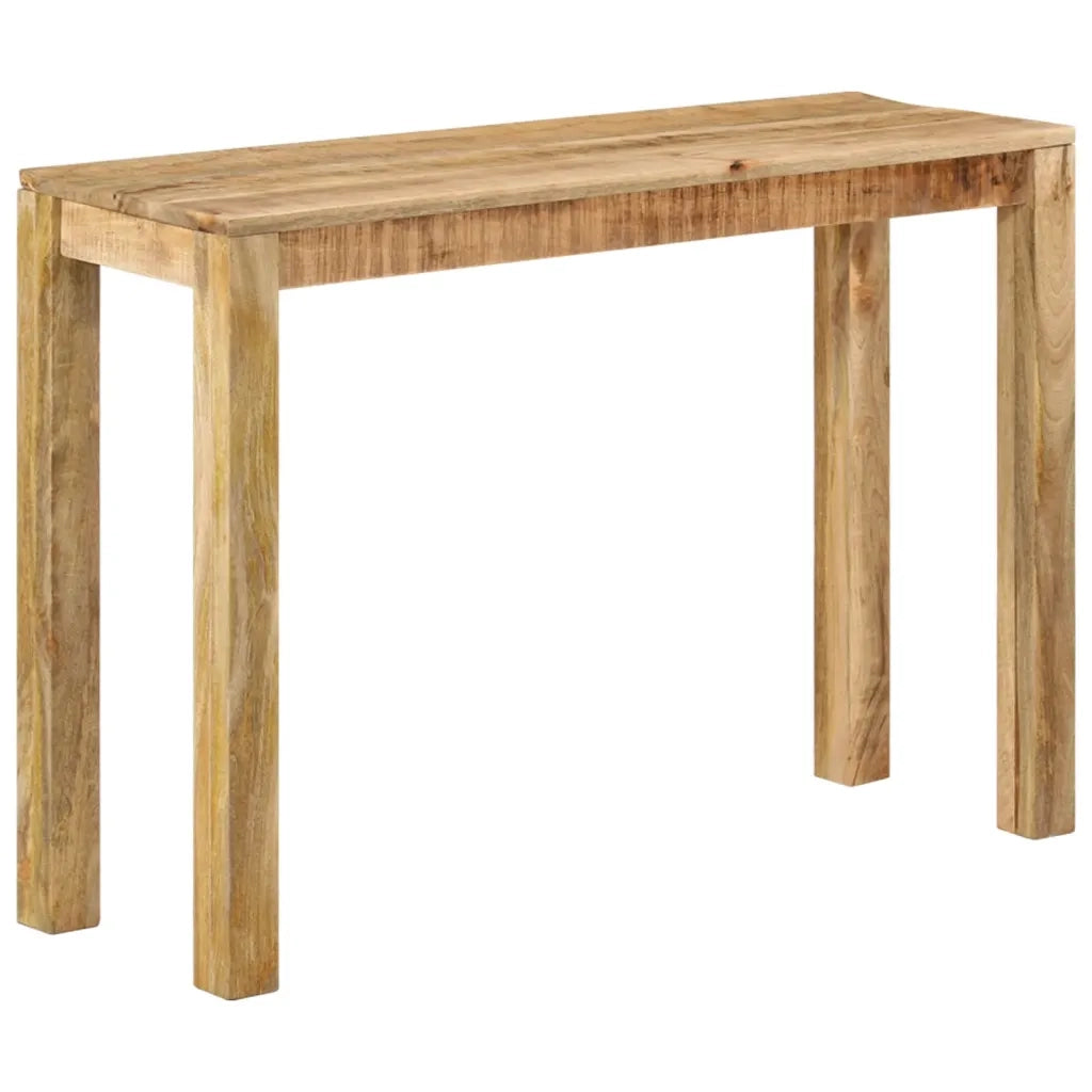 Tavolo Consolle | Tavolo d'Ingresso 110x35x76 cm in Legno Massello di Mango Grezzo