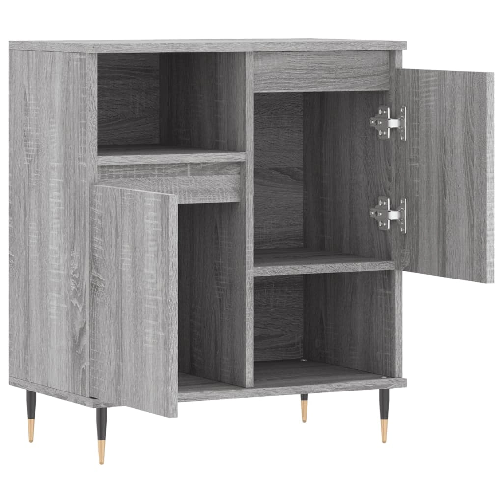 Buffet credenza cassettiera armadio mobile contenitore organizer cucina soggiorno salotto Sonoma 60 x 35 x 70 cm legno ingegnerizzato grigio 02_0036409