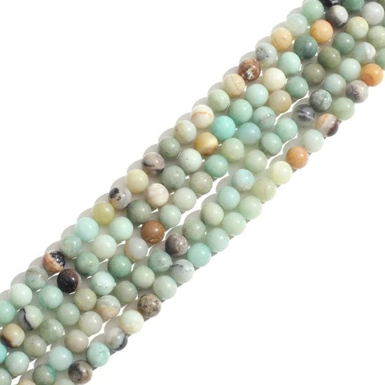 Pietra Naturale 6mm Amazonite Sferica Pietra di Energia Perle Smontabile per Collana Bracciale Orecchini Gioielleria Fai da Te