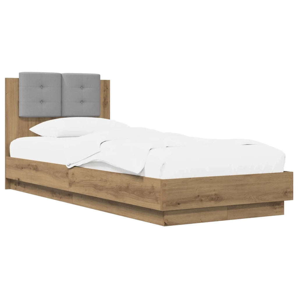 Struttura letto con testata Rovere Artigianale 80 x 200 cm 3429580