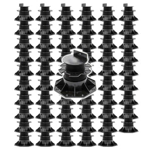 Set 60 supporti per pavimenti galleggianti, altezza regolabile 60-128mm Max 2700 kg, Pavimenti Decking