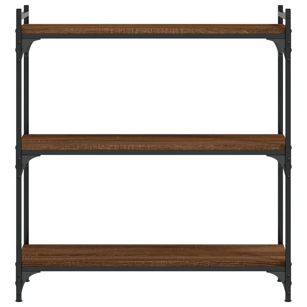 Libreria 3 Ripiani Rovere Marrone 80x30x86 cm Legno Multistrato 837671