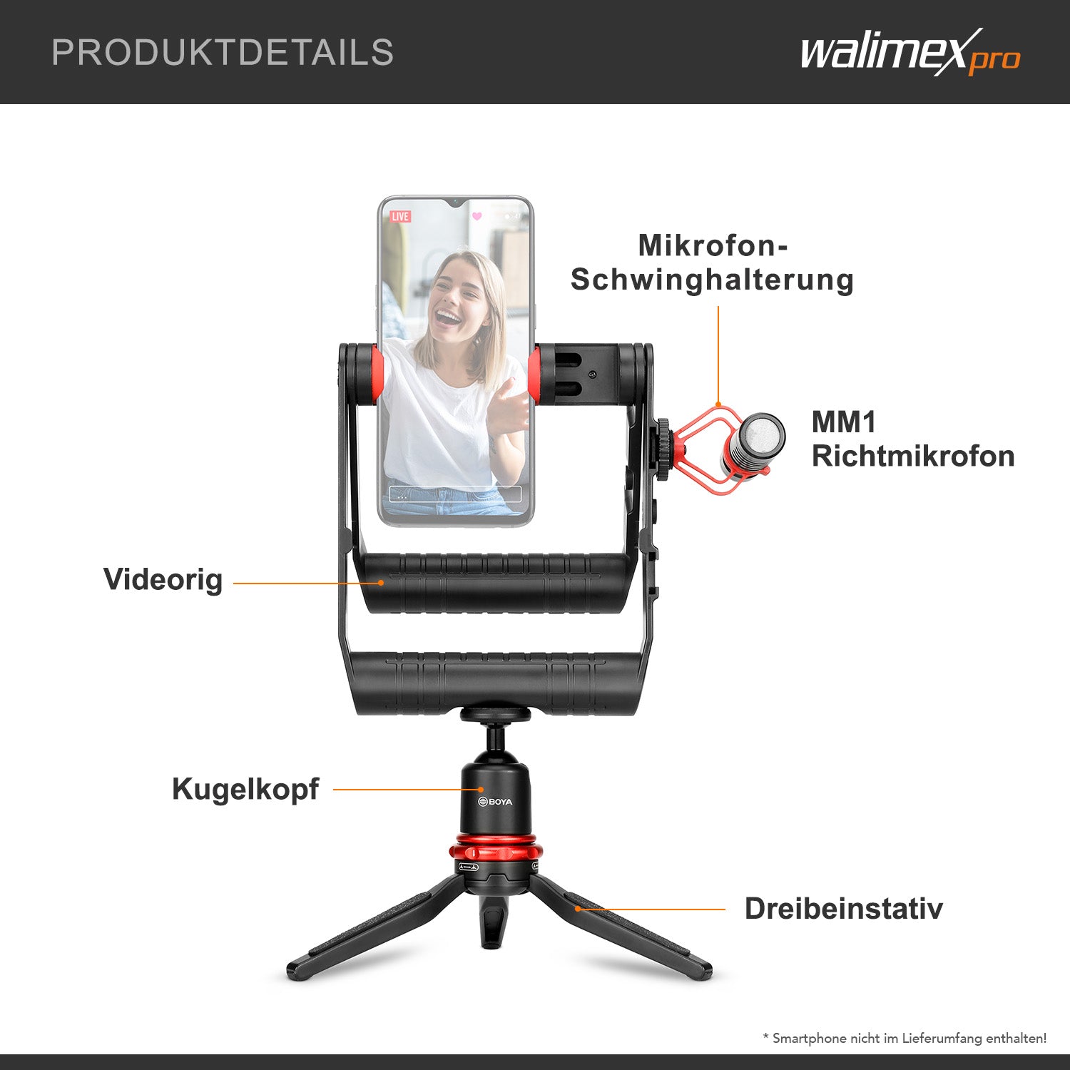 BOYA VG380 Kit video per smartphone