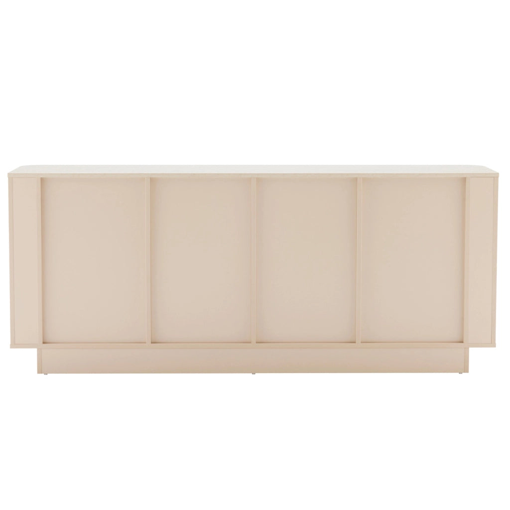 Oviala - Credenza semplice a 4 ante 180 cm crema