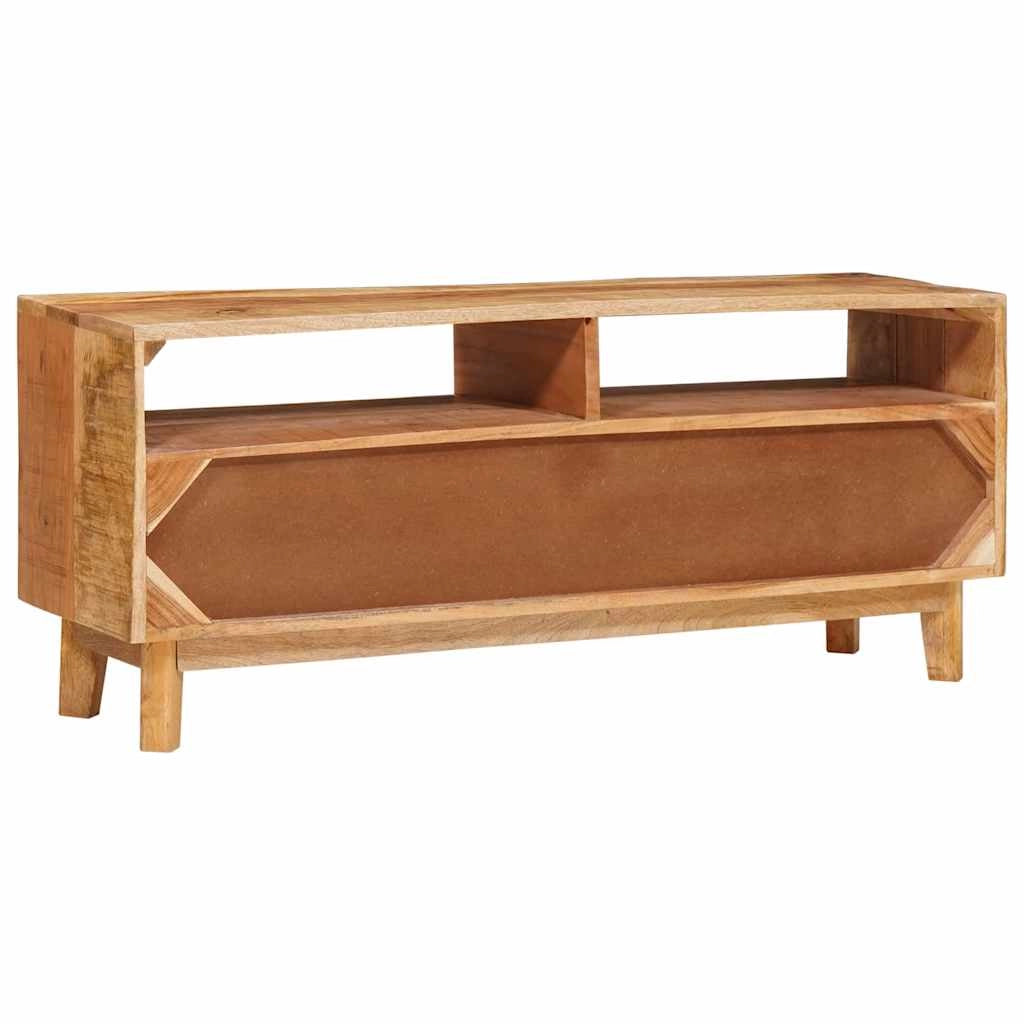 Mobiletto portaoggetti moderno e compatto rettangolare 110 x 30 x 45 cm ampio spazio di archiviazione legno di mango marrone 02_0058089
