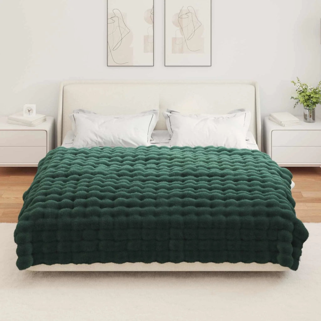 Coperta antiscivolo in finta di coniglio Olite 4 pcs Poliestere