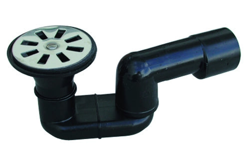 SIFONE DOCCIA PEHD NERO SALDABILE CON USCITA DIAM.40  VALSIR- Ingr. 80- VALSI- pezzi 5