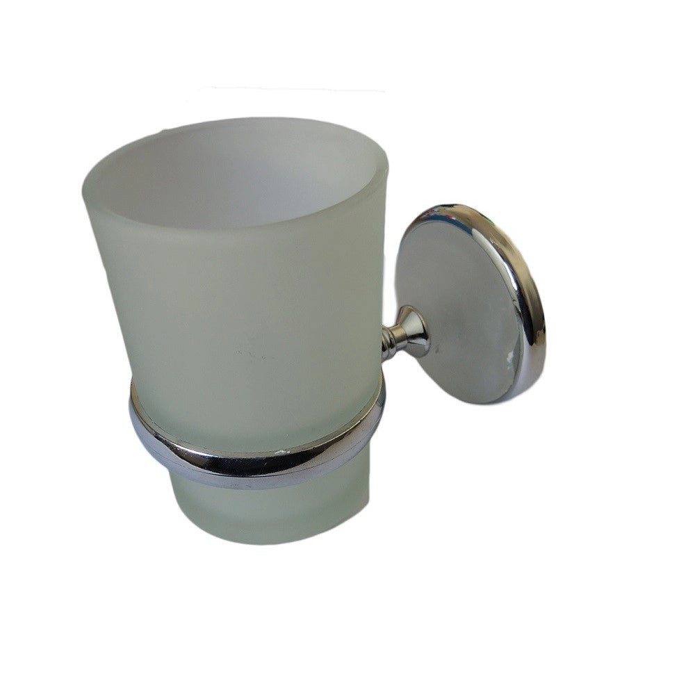 Trade Shop - Set Accessori Bagno Cromati 6 Pz Arredo Design Bagno Kit Porta Rotolo Set Bagno -