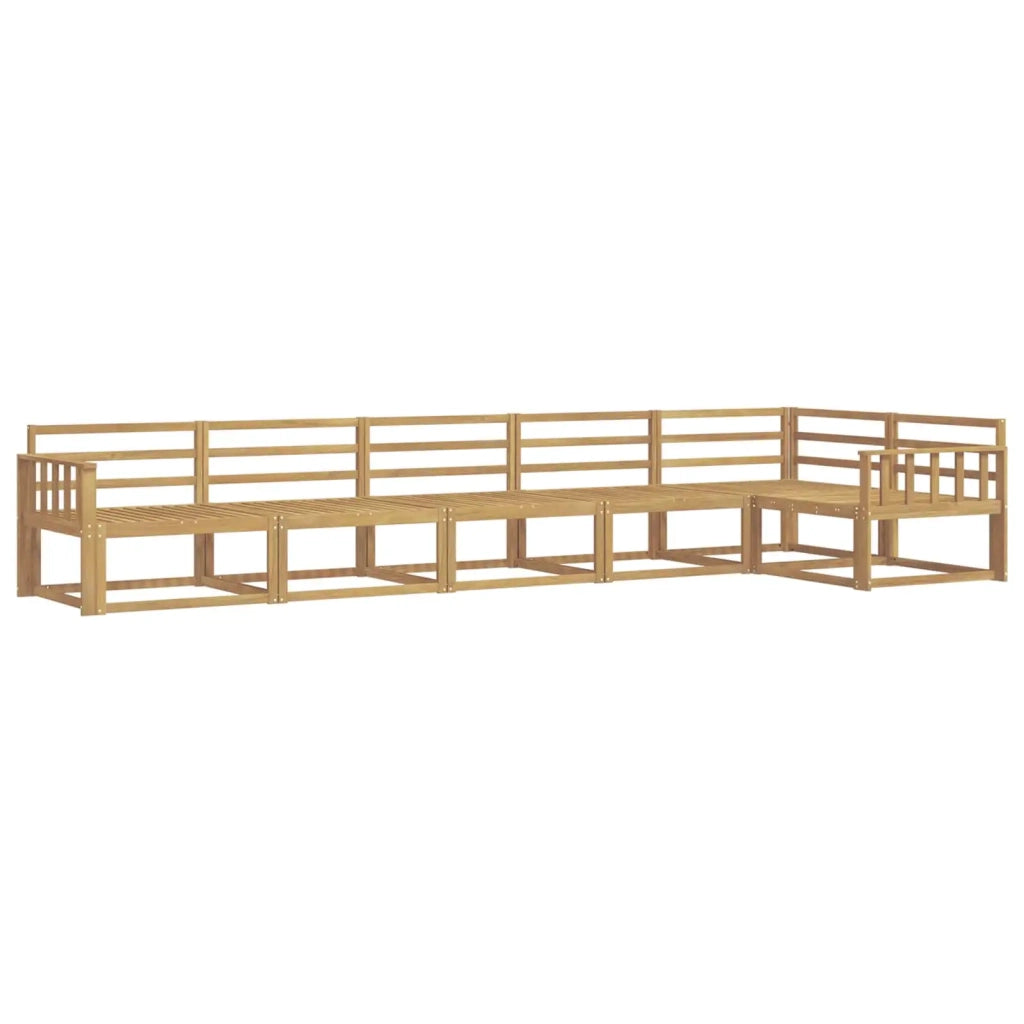 Set di divani da esterno 6 pcs Bianco 406 x 168,5 x 73 cm 3386508