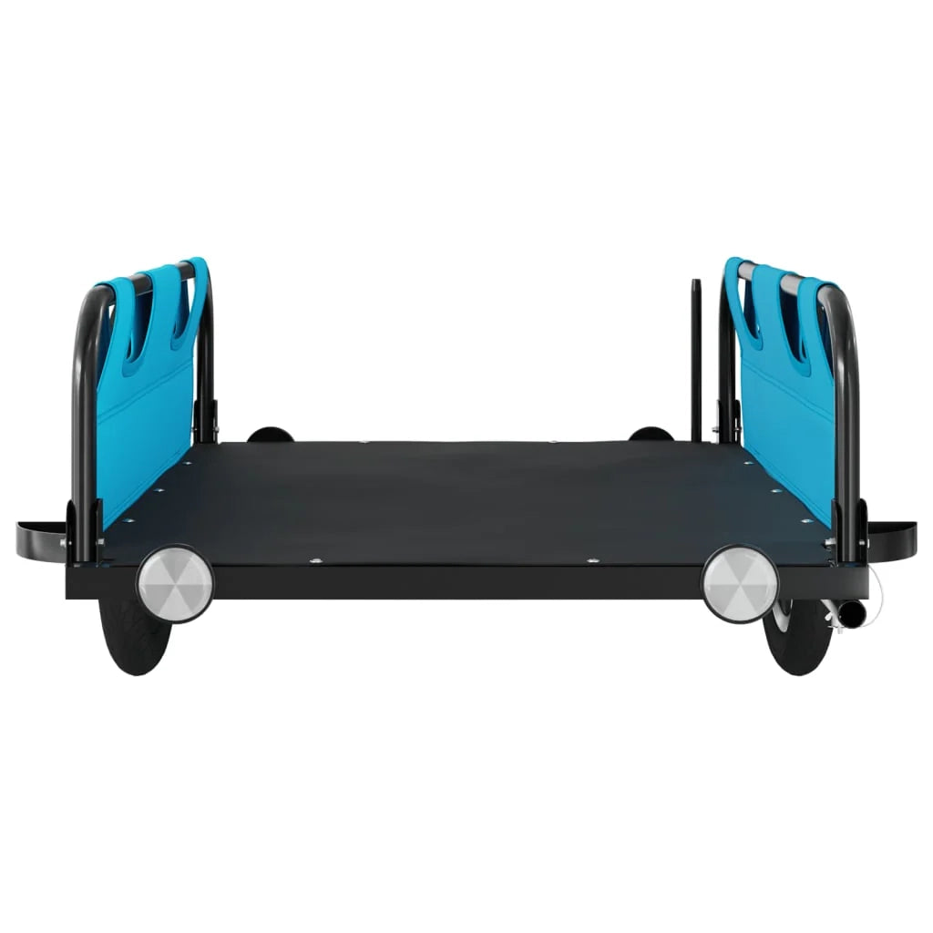 Rimorchio/carrello per bicicletta tessuto Oxford ferro blu 02_0044391