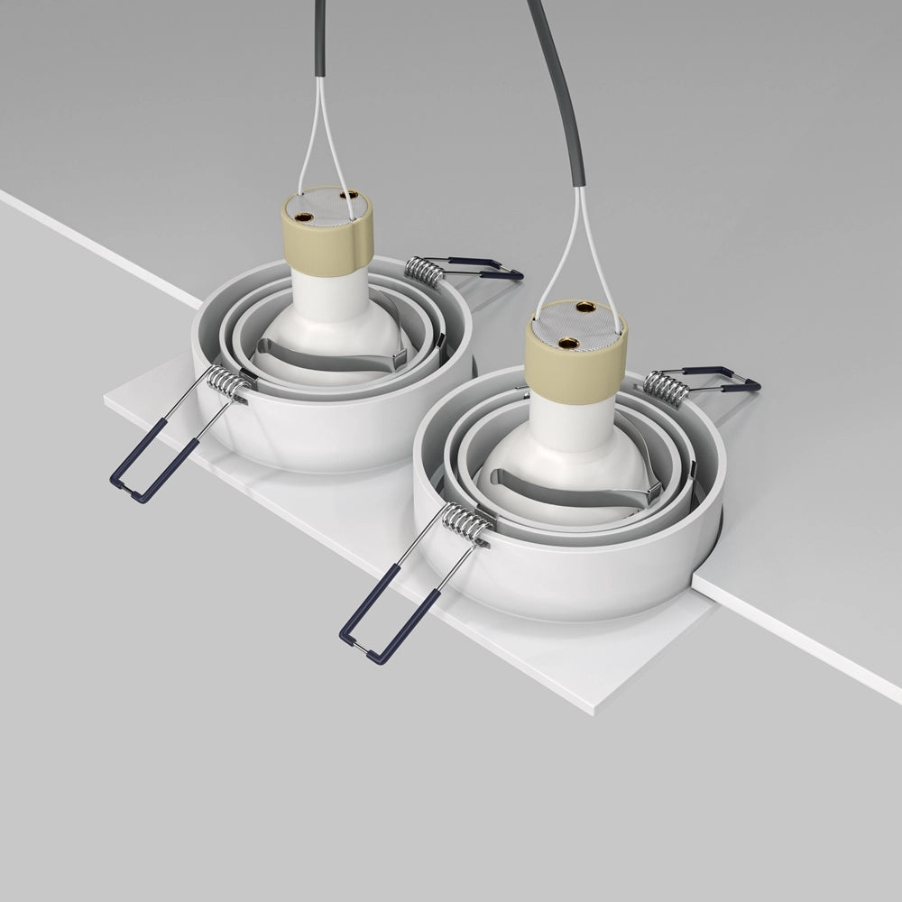Maytoni Atom faretto incasso soffitto 2xGU10 bianco DL024-2-02W