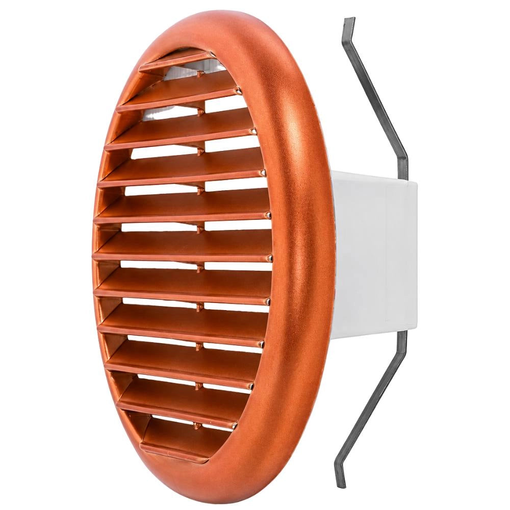 Griglia aerazione circolare ramata 145 mm per fori da 80 a 125 mm
