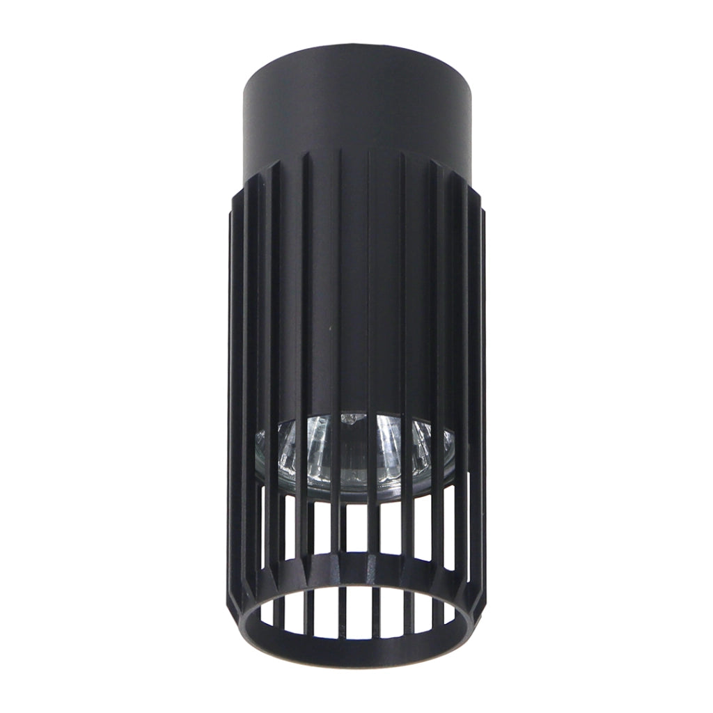 Faretto soffitto nero tondo 1xGU10 8W Vertical Milagro