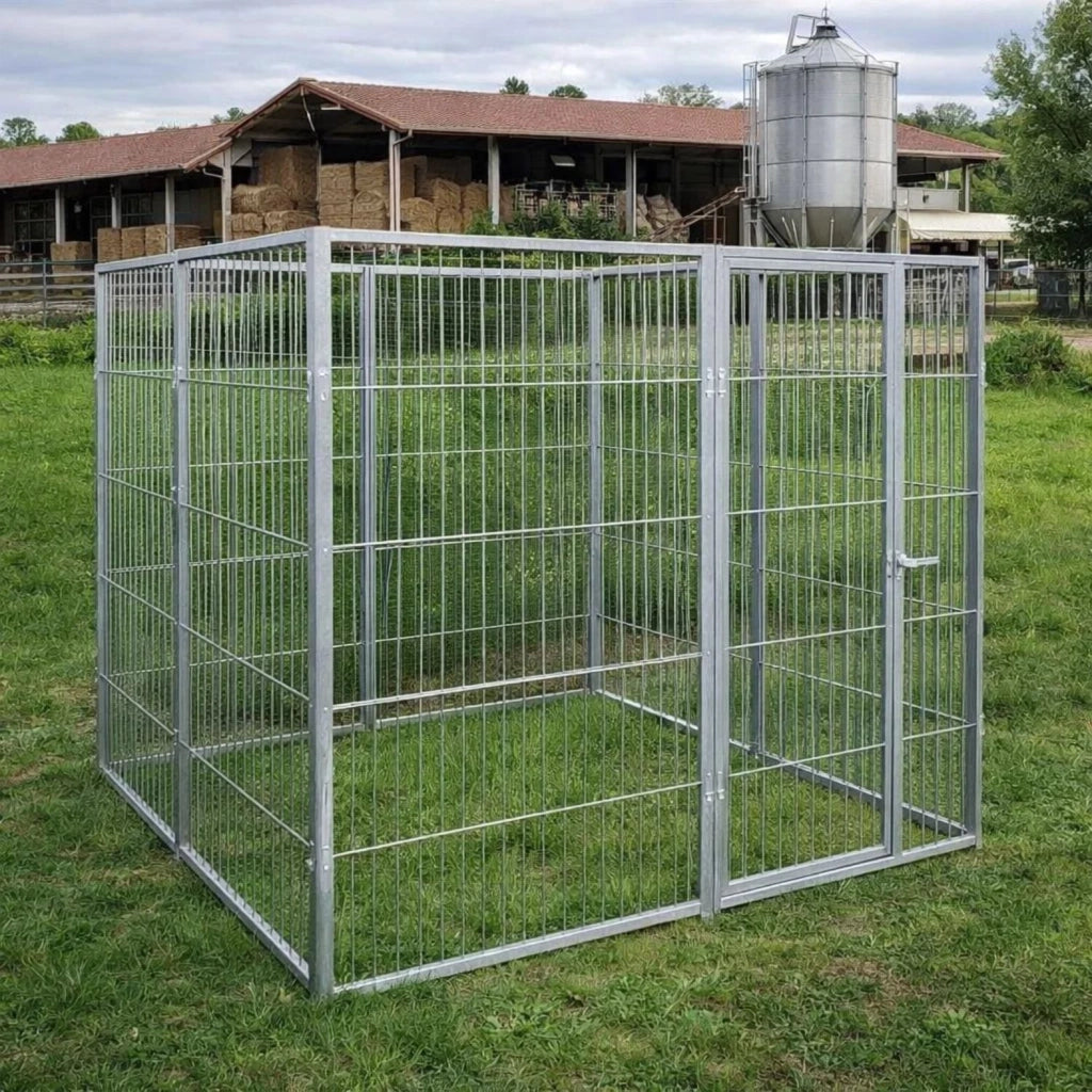 Box per cani da esterno con zincatura a caldo da 200x200x altezza 180 cm