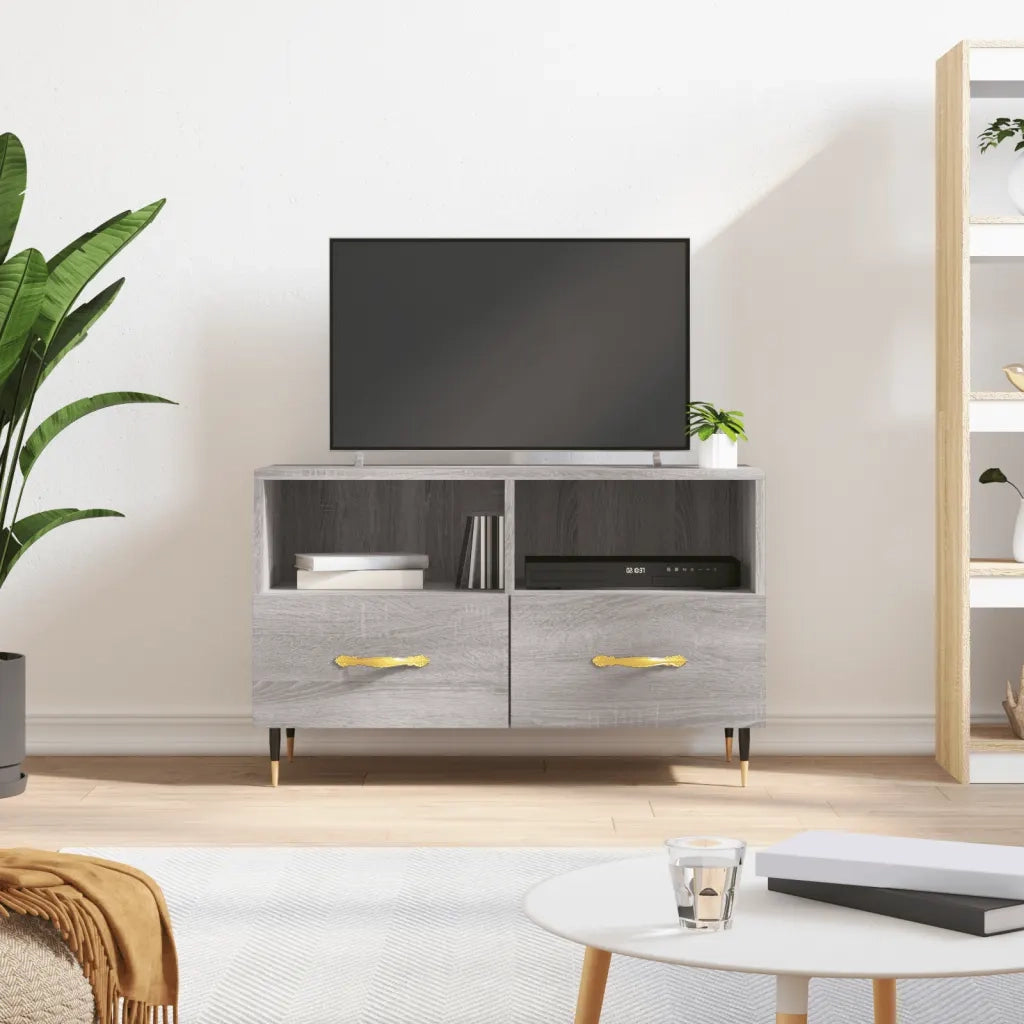Mobile TV | Armadietto TV | Mobile Porta TV Grigio Sonoma 80x36x50 cm in Legno Multistrato