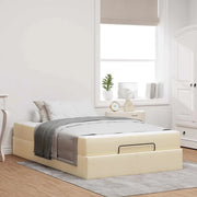 Struttura letto con materasso 2 pcs Crema Tessuto 3399478