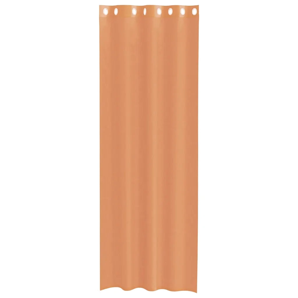 Tende in Voile con Occhielli 2 pz Terracotta 4102141