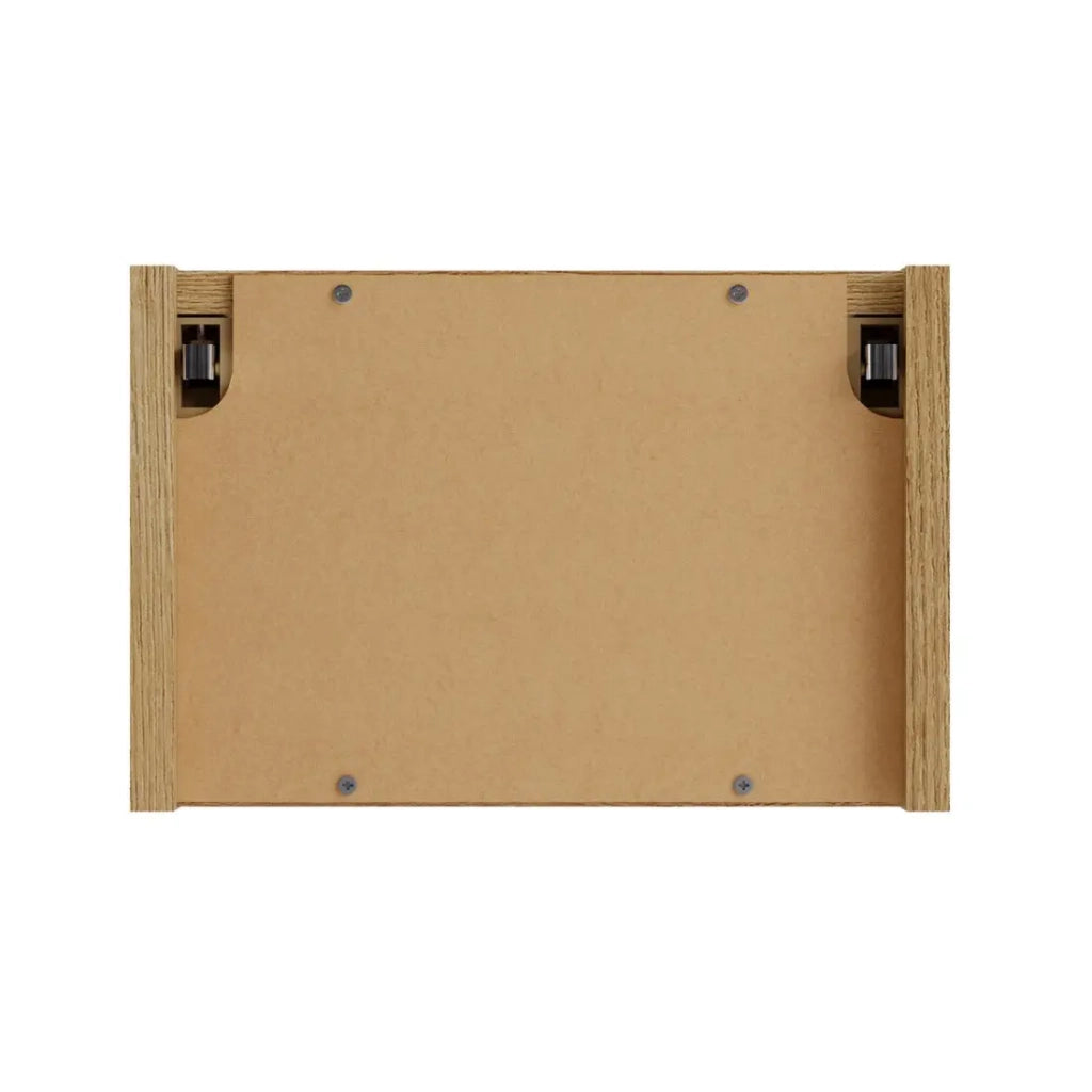 Cubo di arredamento per bagno VANO 30 cm in quercia sospeso con nicchia