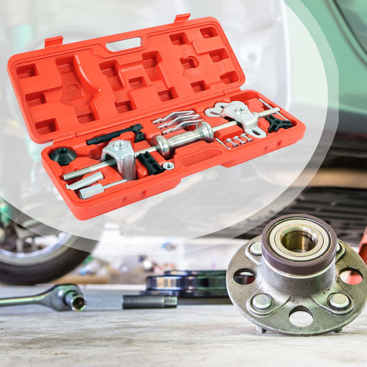 Set estrattore per cuscinetti mozzi ruota 4 e 5 fori con martello scorrevole