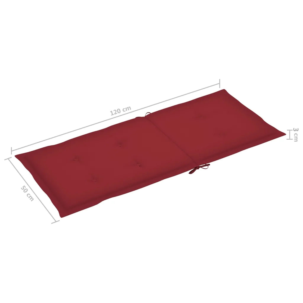 Sedia a Dondolo con Cuscini in Legno Massello di Acacia cod mxl 68138
