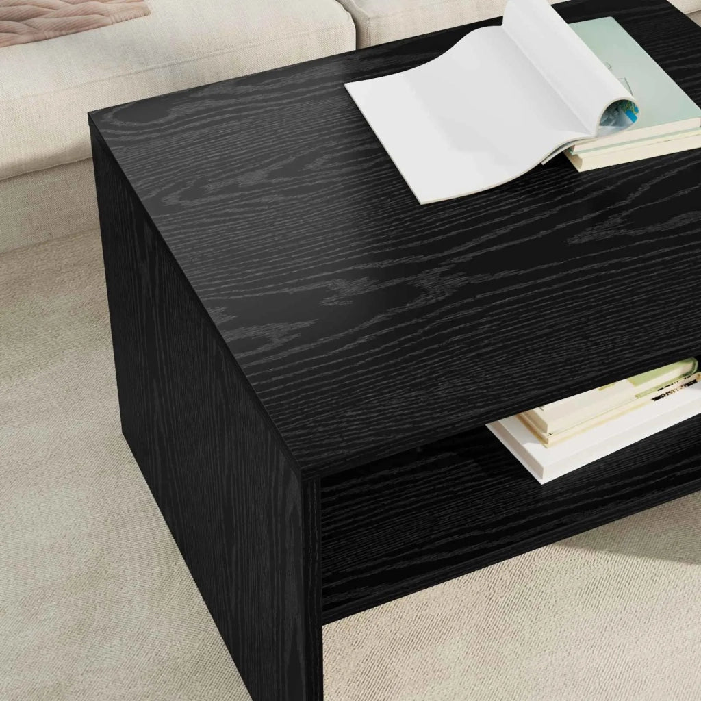 Tavolino da salotto Rovere Nero 60 x 50 x 40 cm 8000269