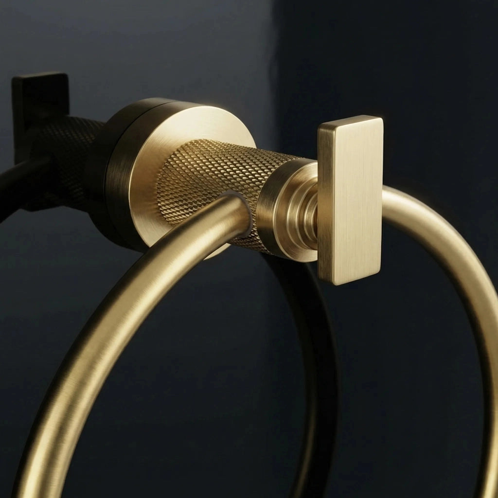 Portasciugamano Da Bagno Ring 81307 Rivo Brush Gold