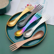 Fork e tenaglie per picnic da esterno in acciaio inox 304, 18*3CM, confezione da 5 pezzi