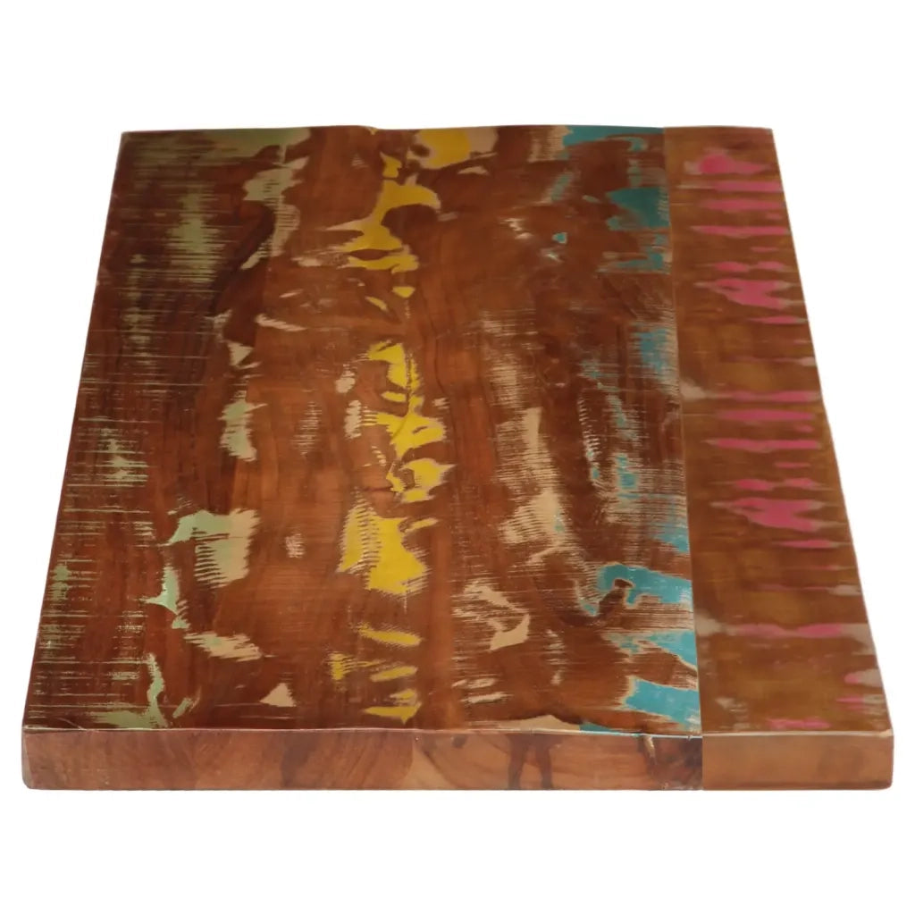 Piano Tavolo 140x60x1,5 cm Rettangolare in Massello di Recupero