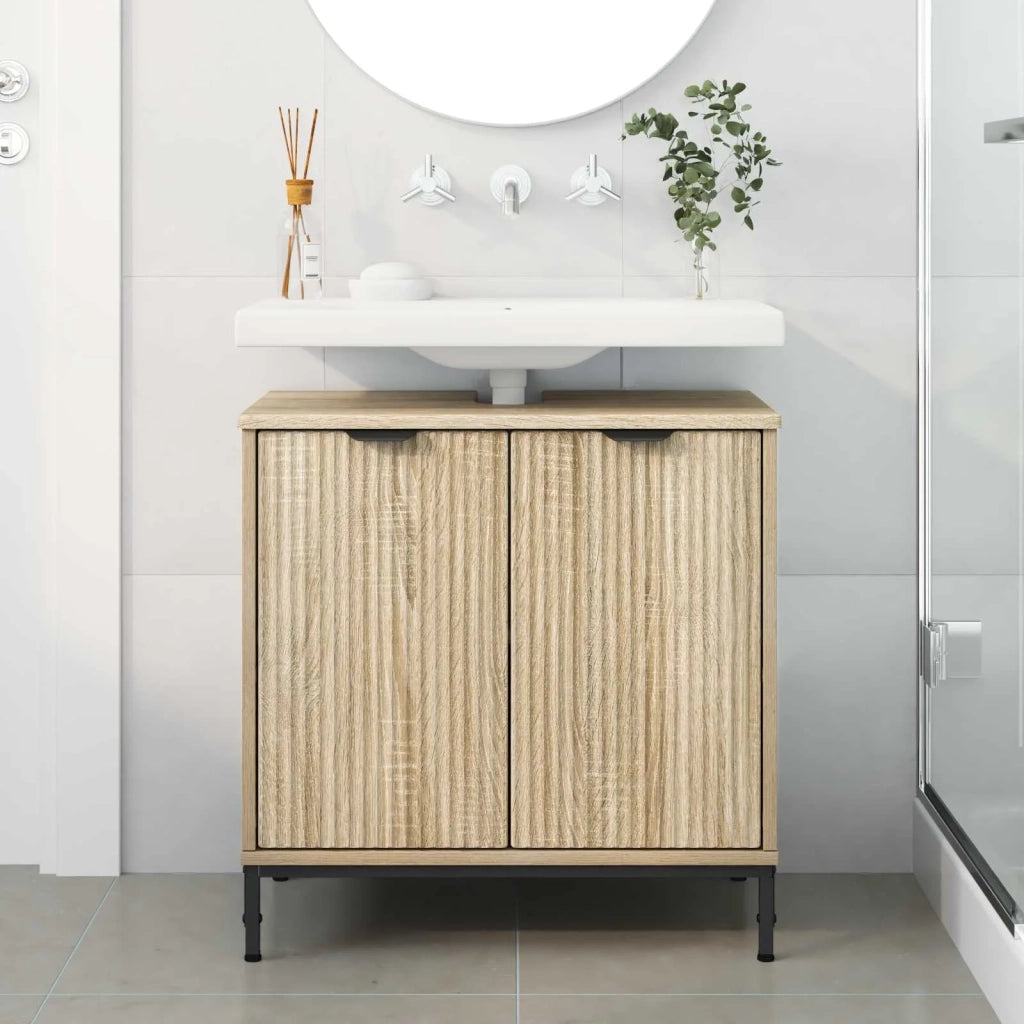 Armadio per Lavabo da Bagno Rovere Sonoma 60,5 x 33,5 x 61 cm 883416