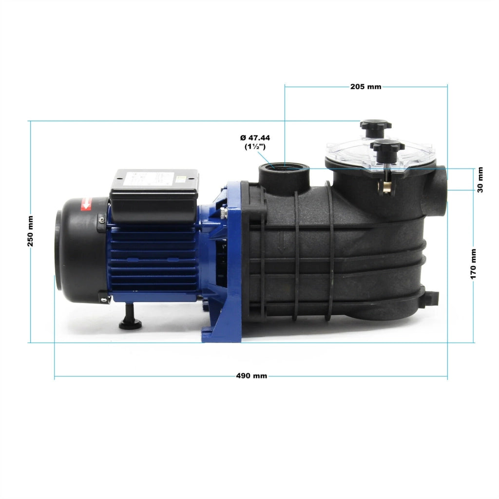 Pompa per piscina 13800 litri all'ora 550 watt pompa di circolazione filtrazione piscina wattshirlpool 16_0001469