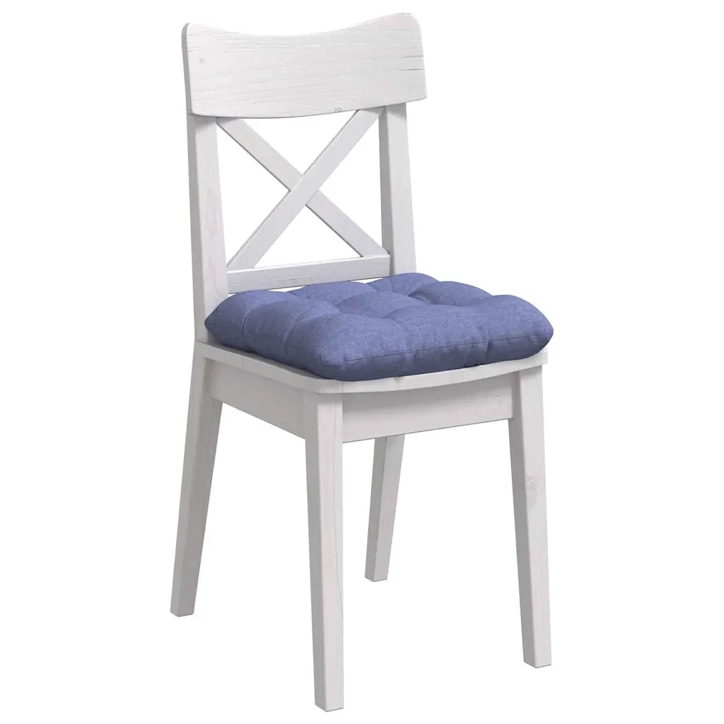 Cuscini per Seduta 4 pcs Blu jeans 40 x 40 x 12 cm Tessuto